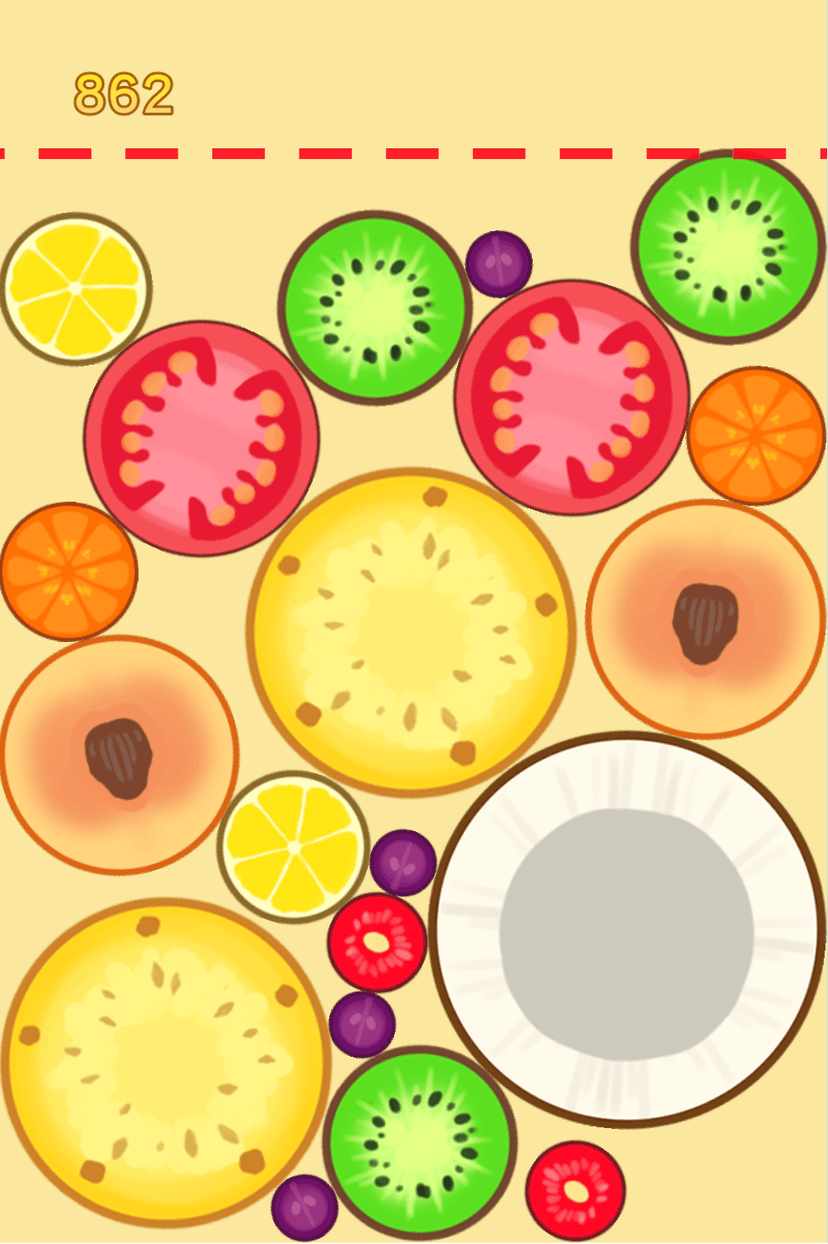 Drop and Stack Fruits